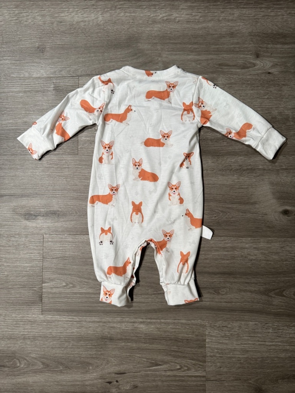 Corgi Print Baby Onesie - Picture 2 of 3